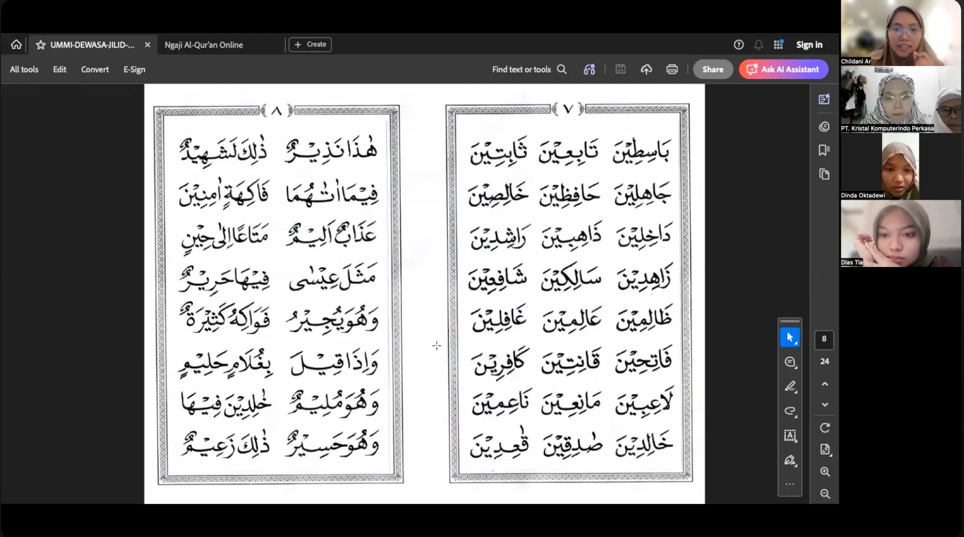 Foto program Qurantiva 1